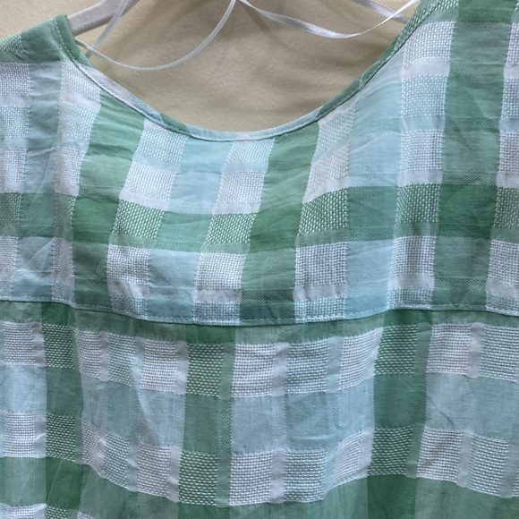 Max Studio women’s size large cotton wrap front striped top - Picture 5 of 5